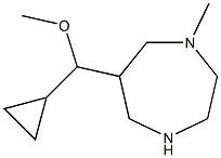 6-CyclopropylMethoxyMethyl-1-Methyl-[1,4]diazepane Struktur