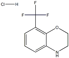 8-(trifluoroMethyl)-3,4-dihydro-2H-benzo[b][1,4]oxazine hydrochloride Struktur