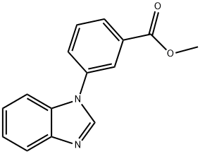 Methyl 3-(1H-benzo[d]iMidazol-1-yl)benzoate Struktur