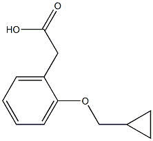 2-(2-(cyclopropylMethoxy)phenyl)acetic acid Struktur