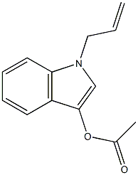 Acetic acid 1-allyl-1H-indol-3-yl ester Struktur