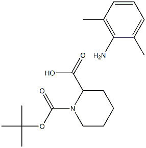 N-tert-Butyloxycarbonyl-L-pipecolic Acid 2,6-DiMethyl-benzenaMine Ester Struktur