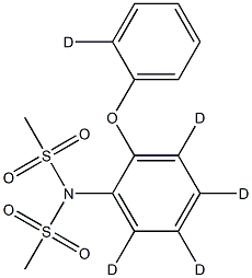 N-(Methylsulfonyl)-N-(2-phenoxyphenyl-d5)MethanesulfonaMide Struktur