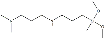 N-(3- diMethylaMino propyl)-3-AMinopropylMethyldiMethoxysilane Struktur