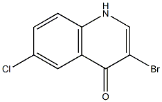 3-BroMo-6-chloro-1H-quinolin-4-one Struktur