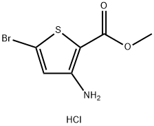 3-AMino-5-broMo-thiophene-2-carboxylic acid Methyl ester hydrochloride Struktur