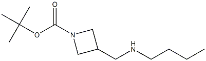 tert-butyl 3-((butylaMino)Methyl)azetidine-1-carboxylate Struktur