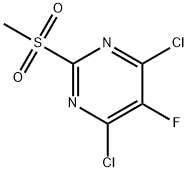 4,6-dichloro-5-fluoro-2-Methanesulfonyl-pyriMidine Struktur