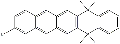 2-BroMo-7,7,12,12-tetraMethyl-7,12-dihydro-pentacene Struktur