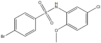 4-BroMo-N-(5-chloro-2-Methoxyphenyl)benzenesulfonaMide, 97% Struktur