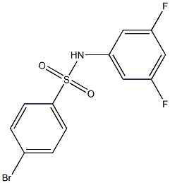 4-BroMo-N-(3,5-difluorophenyl)benzenesulfonaMide, 97% Struktur