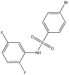 4-BroMo-N-(2,5-difluorophenyl)benzenesulfonaMide, 97% Struktur