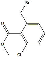 2-BroMoMethyl-6-chloro-benzoic acid Methyl ester Struktur