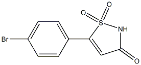 5-(4-BroMo-phenyl)-1,1-dioxo-1,2-dihydro-1l6-isothiazol-3-one Struktur