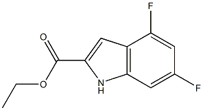 4,6-Difluoroindole-2-carboxylic acid ethyl ester Struktur