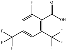 2-FLUORO-4,6-BIS(TRIFLUOROMETHYL)BENZOIC ACID Struktur