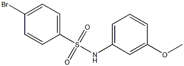 4-bromo-N-(3-methoxyphenyl)benzenesulfonamide Struktur