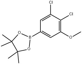 2-(3,4-Dichloro-5-methoxyphenyl)-4,4,5,5-tetramethyl-1,3,2-dioxaborolane Struktur