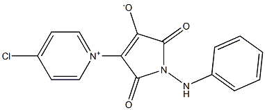 4-Chloro-1-(4-oxido-2,5-dioxo-1-phenylamino-2,5-dihydro-1H-pyrrol-3-yl)-pyridinium Struktur