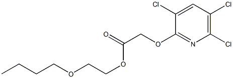 3,5,6-TRICHLORO-2-PYRIDINYLOXYACETIC ACID, N-BUTOXYETHYL ESTER Struktur