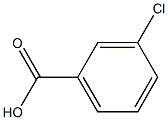 3-Chlorobenzoic acid Solution Struktur