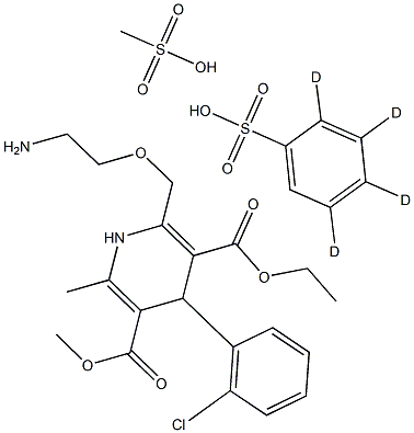 Amlodipine-d4 (besylate) Struktur