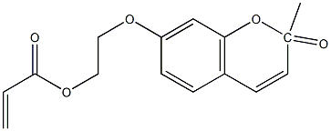 7-((2-Acryloyloxy)ethyloxy)-2-methylcoumarin Struktur