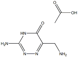 3-aMino-6-(aMinoMethyl)-4,5-dihydro-1,2,4-triazin-5-one acetate Struktur