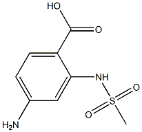 4-aMino-2-(MethylsulfonaMido)benzoic acid Struktur