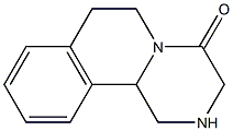 1,2,3,6,7,11b-Hexahydro-pyrazino[2,1-a]isoquinolin-4-one Struktur