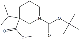 Methyl 1-Boc-3-isopropylpiperidine-3-carboxylate Struktur