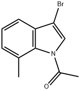 1-Acetyl-3-broMo-7-Methylindole Struktur