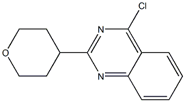 4-Chloro-2-(tetrahydro-pyran-4-yl)-quinazoline Struktur