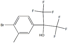 2-(4-BroMo-3-Methyl-phenyl)-1,1,1,3,3,3-hexafluoro-propan-2-ol Struktur