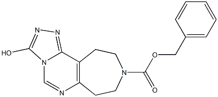 benzyl 3-hydroxy-10,11-dihydro-7H-[1,2,4]triazolo[4',3':1,6]pyriMido[4,5-d]azepine-9(8H)-carboxylate Struktur