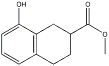 Methyl 8-hydroxy-1,2,3,4-tetrahydronaphthalene-2-carboxylate Struktur