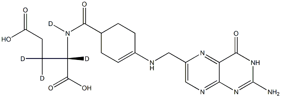 TetrahydropteroylglutaMic Acid-d4 Struktur