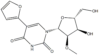 5-Furan-2-yl-2'-O-Methyl uridine Struktur