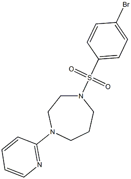 1-(4-BroMophenylsulfonyl)-4-(2-pyridyl)hoMopiperazine, 95% Struktur