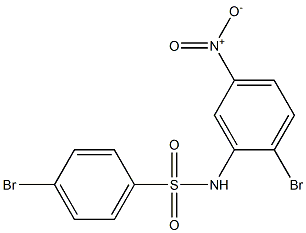 4-BroMo-N-(2-broMo-5-nitrophenyl)benzenesulfonaMide, 97% Struktur