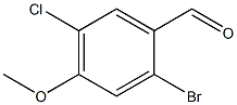 2-broMo-5-chloro-4-Methoxybenzaldehyde Struktur