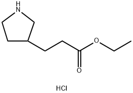 ethyl 3-(pyrrolidin-3-yl)propanoate hydrochloride Struktur