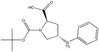 (2R,4S)-1-(tert-butoxycarbonyl)-4-(phenylselanyl)pyrrolidine-2-carboxylic acid Struktur