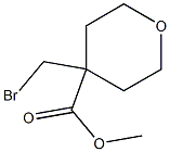 4-(broMoMethyl)tetrahydro-2H-pyran 4-carboxylic acid Methyl ester Struktur