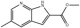 Methyl 5-Methyl-1H-pyrrolo[2,3-b]pyridine-2-carboxylate Struktur