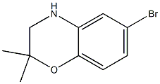 6-BROMO-2,2-DIMETHYL-3,4-DIHYDRO-2H-BENZO[B][1,4]OXAZINE Struktur