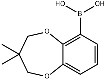 3,3-Dimethyl-2,4-dihydro-1,5-benzodioxepine-6-boronic acid Struktur