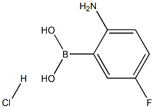 2-Amino-5-fluorobenzeneboronic acid hydrochloride Struktur