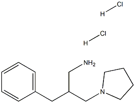 2-Benzyl-3-pyrrolidin-1-yl-propylaMine 2HCl Struktur