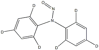 N-Nitrosodiphenylamine  (2,2',4,4',6,6'-d6) Solution Struktur